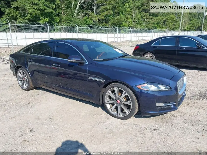 2017 Jaguar Xj Xjl Portfolio VIN: SAJWA2G71H8W08615 Lot: 42666019
