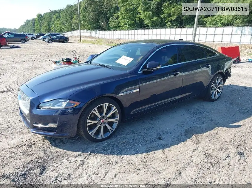 2017 Jaguar Xj Xjl Portfolio VIN: SAJWA2G71H8W08615 Lot: 42666019