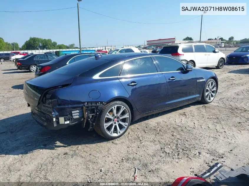 2017 Jaguar Xj Xjl Portfolio VIN: SAJWA2G71H8W08615 Lot: 42666019