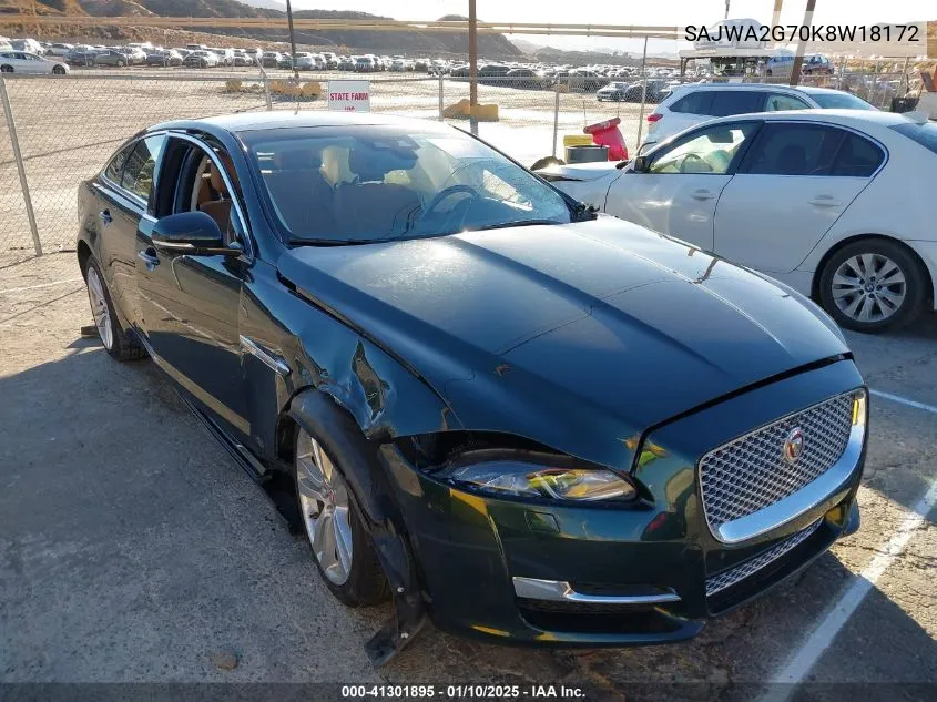 2019 Jaguar Xj Xj50 V6/Xjl Portfolio VIN: SAJWA2G70K8W18172 Lot: 41301895