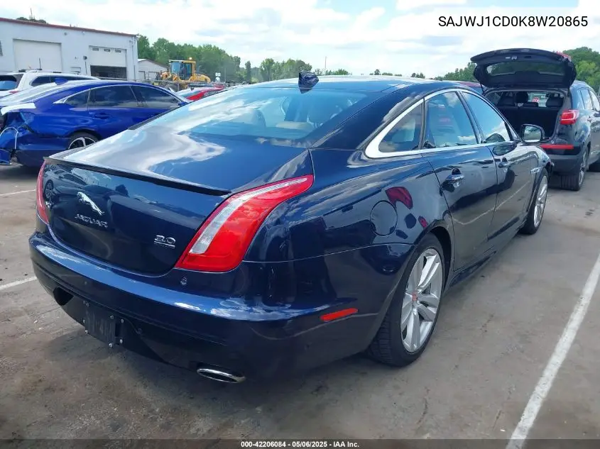 2019 Jaguar Xj R-Sport VIN: SAJWJ1CD0K8W20865 Lot: 42206084