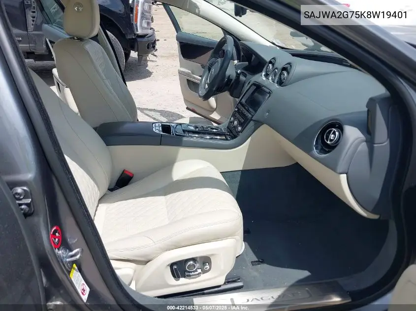 2019 Jaguar Xj Xj50 V6/Xjl Portfolio VIN: SAJWA2G75K8W19401 Lot: 42214533