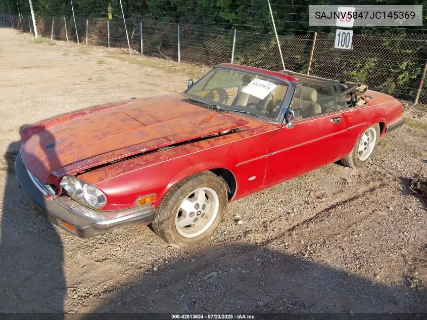 1988 Jaguar Xjs VIN: SAJNV5847JC145369 Lot: 42813624