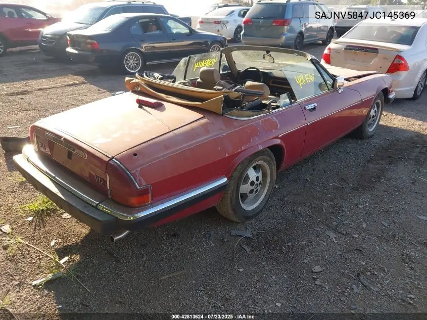 1988 Jaguar Xjs VIN: SAJNV5847JC145369 Lot: 42813624