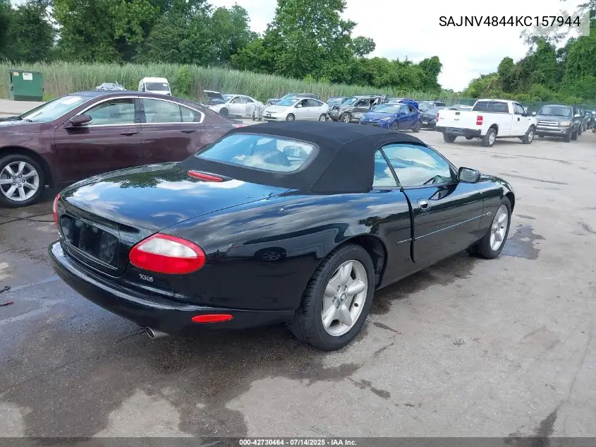 1989 Jaguar Xjs VIN: SAJNV4844KC157944 Lot: 42730464