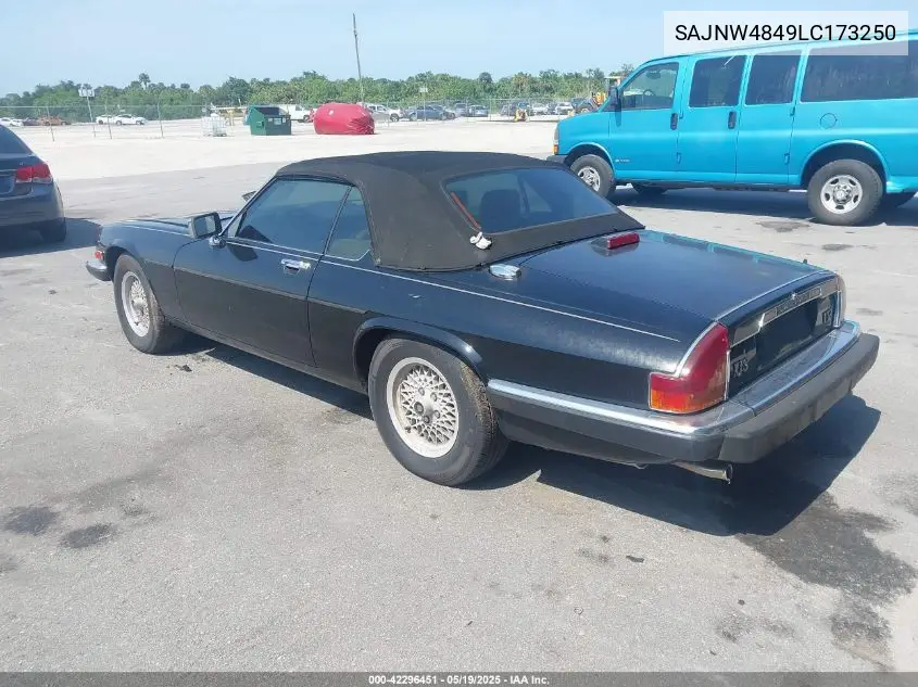 1990 Jaguar Xjs VIN: SAJNW4849LC173250 Lot: 42296451