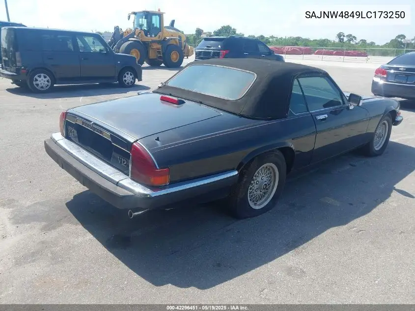 1990 Jaguar Xjs VIN: SAJNW4849LC173250 Lot: 42296451