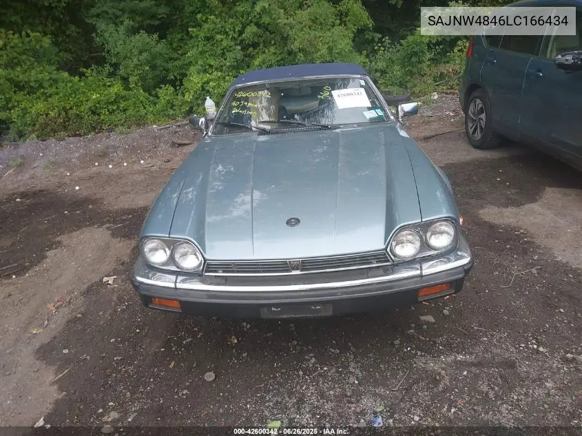 1990 Jaguar Xjs VIN: SAJNW4846LC166434 Lot: 42600342