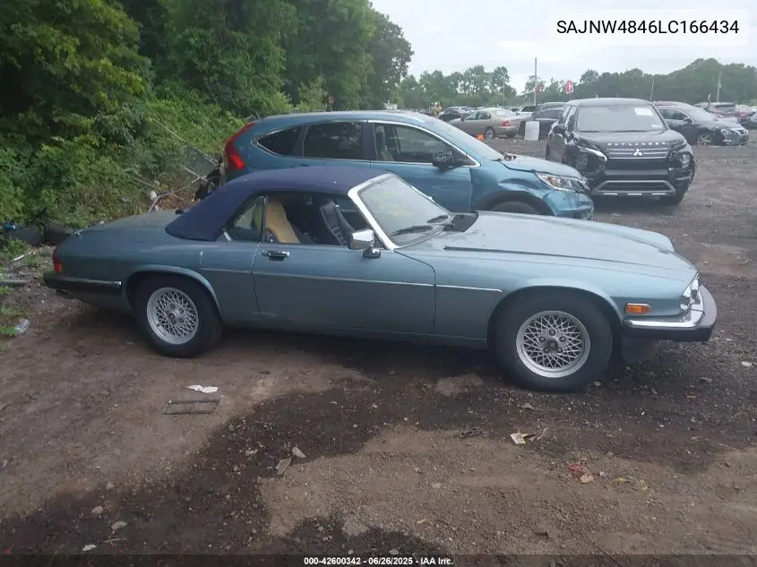 1990 Jaguar Xjs VIN: SAJNW4846LC166434 Lot: 42600342