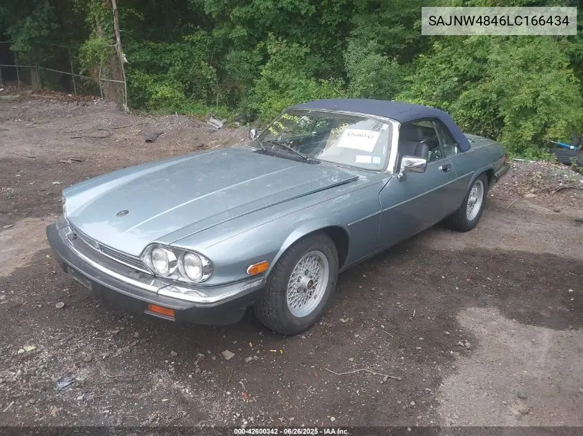 1990 Jaguar Xjs VIN: SAJNW4846LC166434 Lot: 42600342