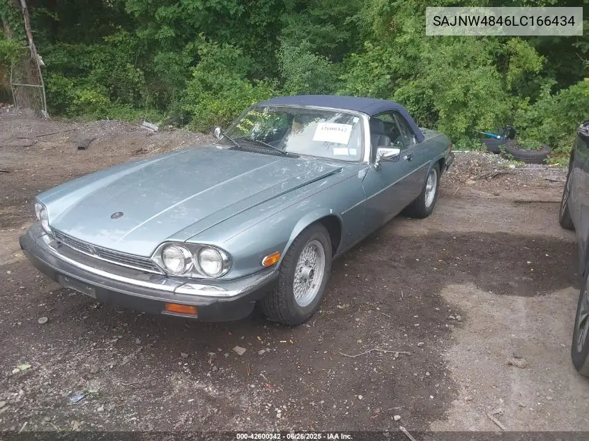 1990 Jaguar Xjs VIN: SAJNW4846LC166434 Lot: 42600342