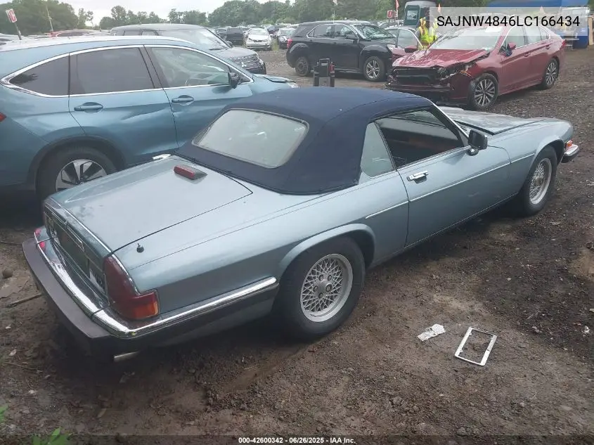 1990 Jaguar Xjs VIN: SAJNW4846LC166434 Lot: 42600342