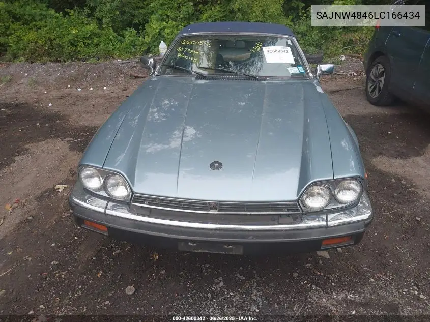 1990 Jaguar Xjs VIN: SAJNW4846LC166434 Lot: 42600342