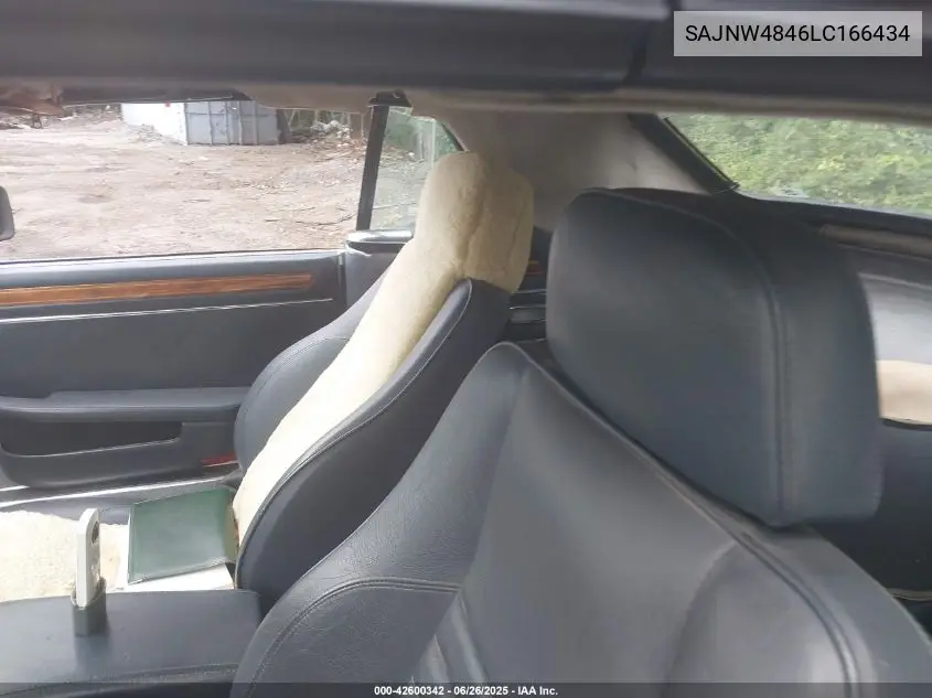 1990 Jaguar Xjs VIN: SAJNW4846LC166434 Lot: 42600342