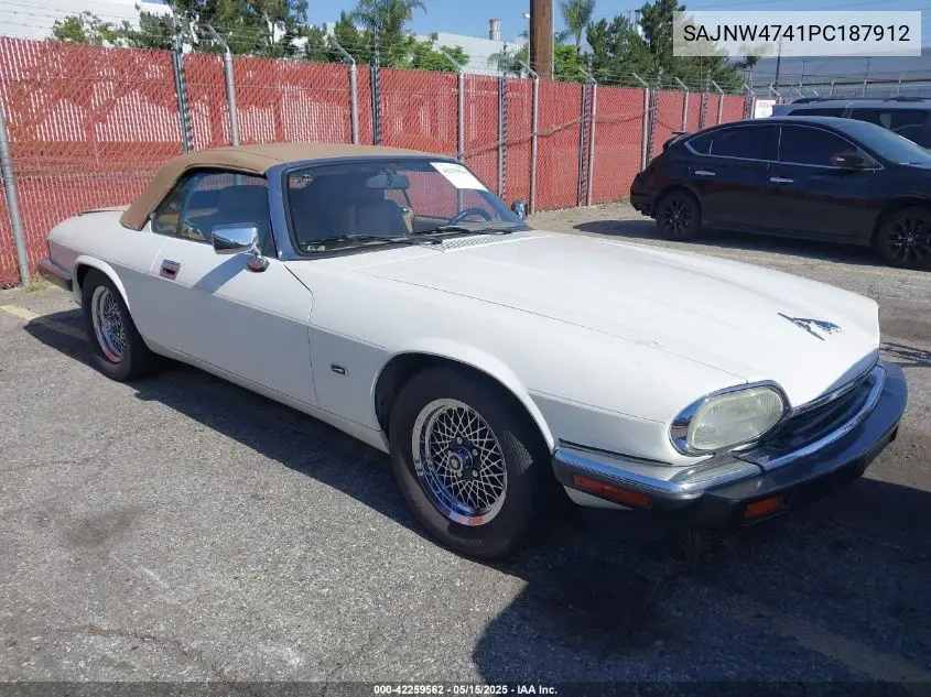 1993 Jaguar Xjs VIN: SAJNW4741PC187912 Lot: 42259562
