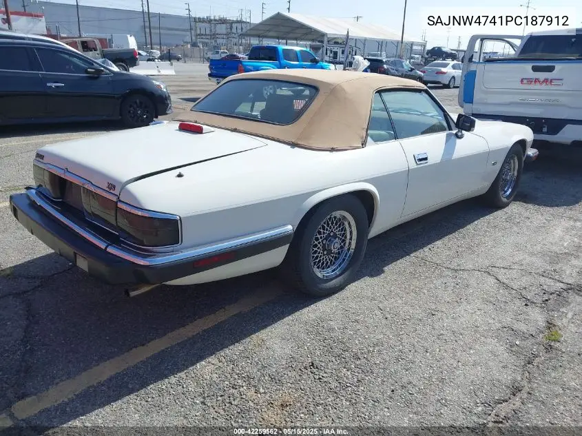 1993 Jaguar Xjs VIN: SAJNW4741PC187912 Lot: 42259562
