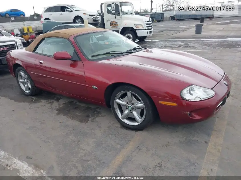 1997 Jaguar Xk8 VIN: SAJGX2745VC017589 Lot: 42208129