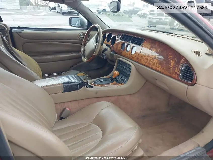 1997 Jaguar Xk8 VIN: SAJGX2745VC017589 Lot: 42208129