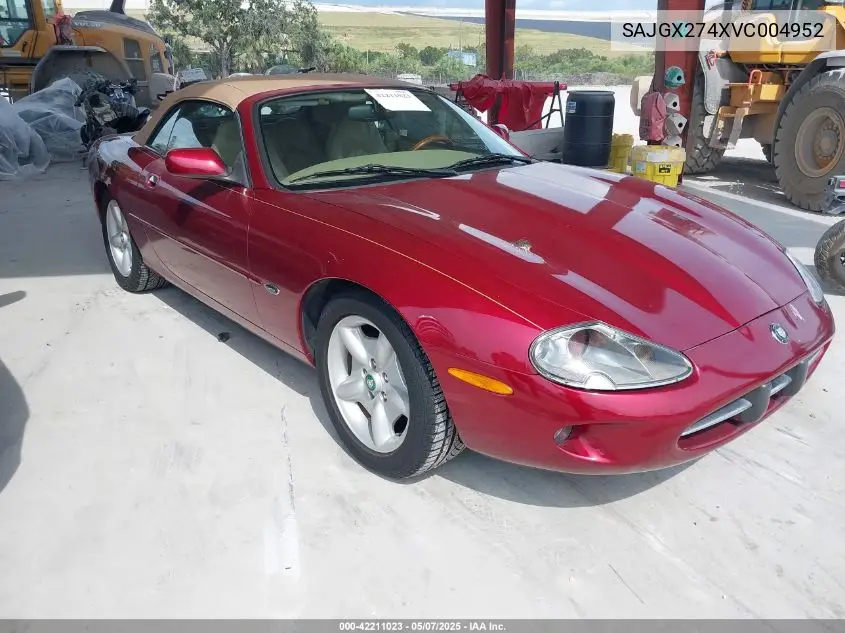 1997 Jaguar Xk8 VIN: SAJGX274XVC004952 Lot: 42211023