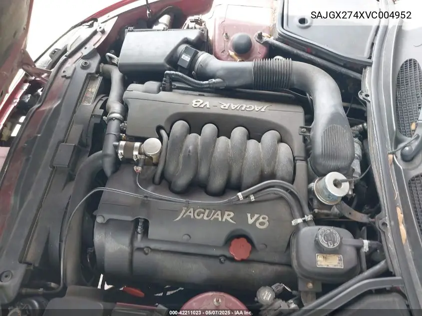 1997 Jaguar Xk8 VIN: SAJGX274XVC004952 Lot: 42211023