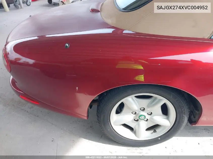 1997 Jaguar Xk8 VIN: SAJGX274XVC004952 Lot: 42211023