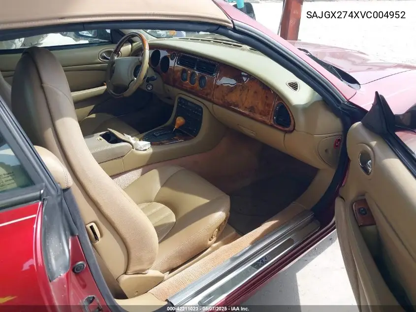 1997 Jaguar Xk8 VIN: SAJGX274XVC004952 Lot: 42211023