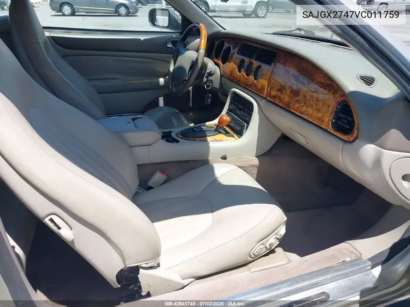 1997 Jaguar Xk8 VIN: SAJGX2747VC011759 Lot: 42641745