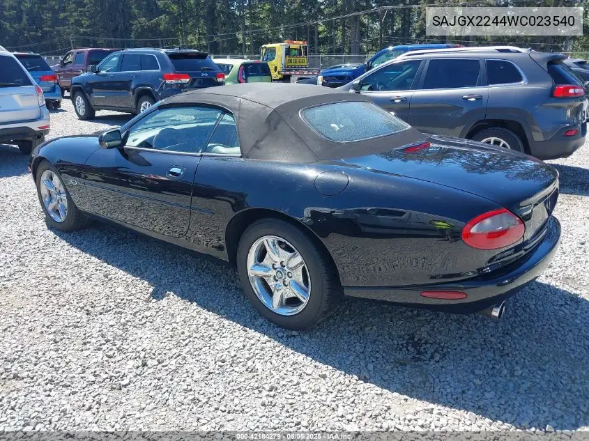 1998 Jaguar Xk8 VIN: SAJGX2244WC023540 Lot: 42184279