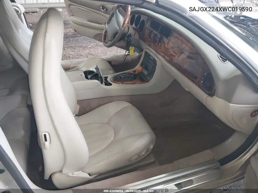 1998 Jaguar Xk8 VIN: SAJGX224XWC019590 Lot: 42456804