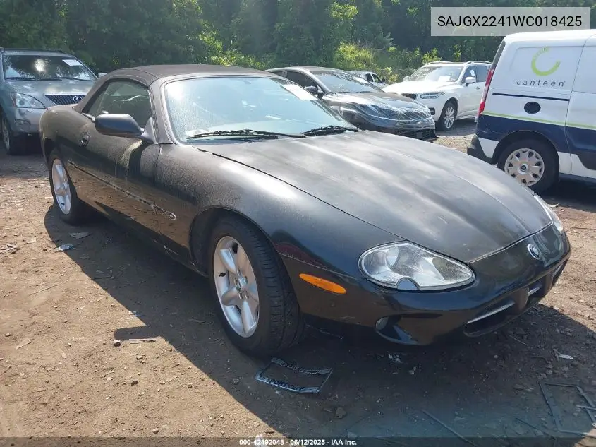 1998 Jaguar Xk8 VIN: SAJGX2241WC018425 Lot: 42492048