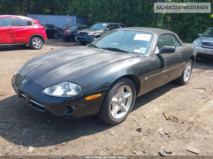 1998 Jaguar Xk8 VIN: SAJGX2241WC018425 Lot: 42492048