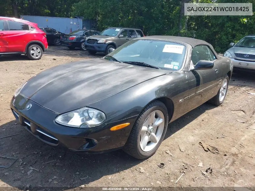 1998 Jaguar Xk8 VIN: SAJGX2241WC018425 Lot: 42492048