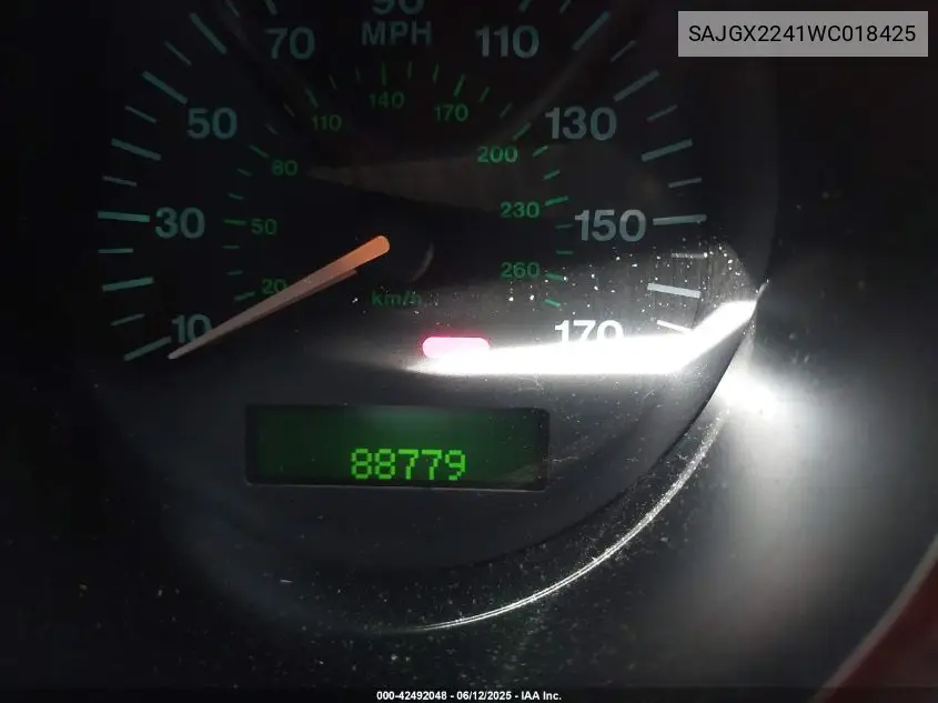 1998 Jaguar Xk8 VIN: SAJGX2241WC018425 Lot: 42492048