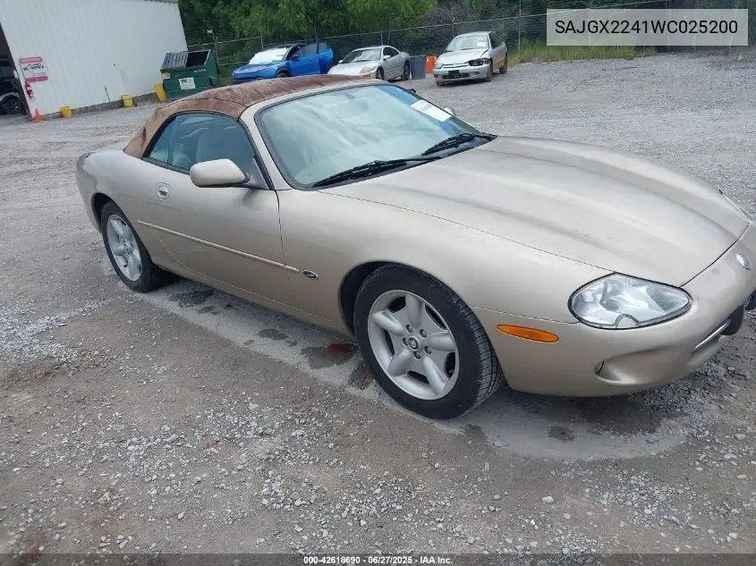1998 Jaguar Xk8 VIN: SAJGX2241WC025200 Lot: 42618690