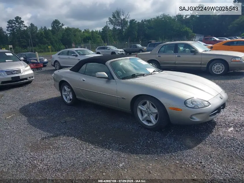 1998 Jaguar Xk8 VIN: SAJGX2249WC025543 Lot: 42697106