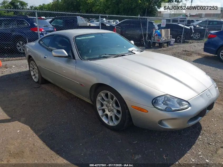 1998 Jaguar Xk8 VIN: SAJGX5248WC027253 Lot: 42727581