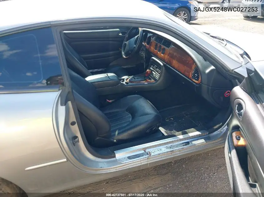 1998 Jaguar Xk8 VIN: SAJGX5248WC027253 Lot: 42727581