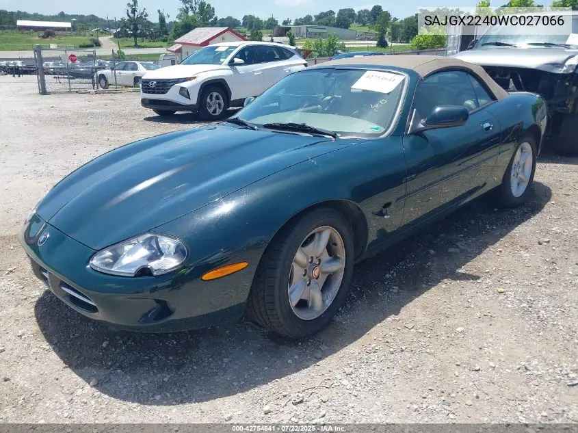 1998 Jaguar Xk8 VIN: SAJGX2240WC027066 Lot: 42754641