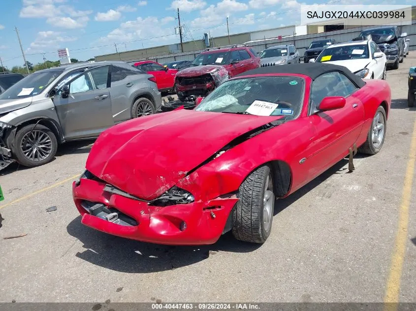 1999 Jaguar Xk8 VIN: SAJGX2044XC039984 Lot: 40447463