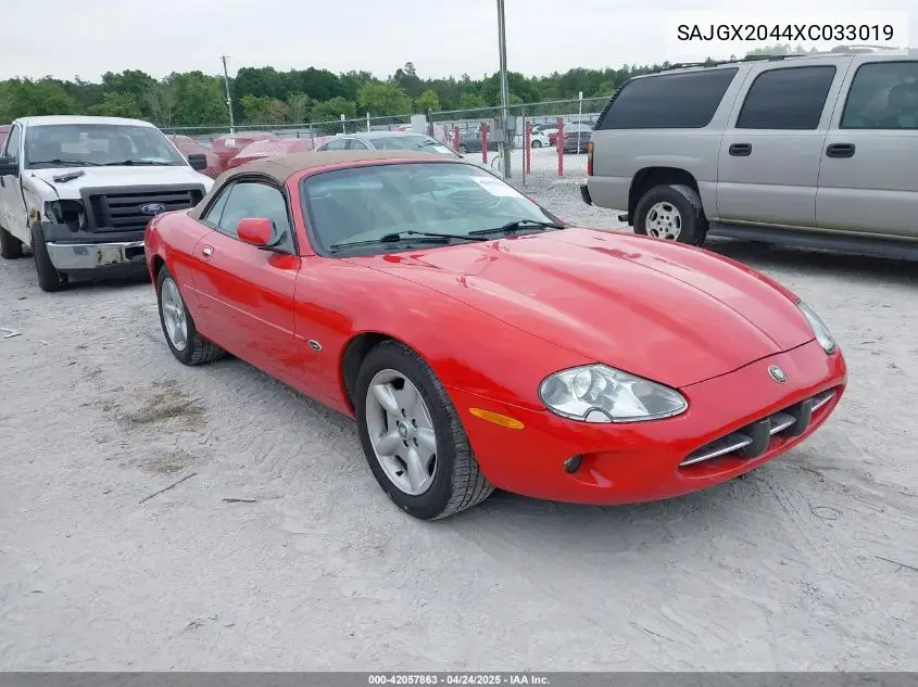 1999 Jaguar Xk8 VIN: SAJGX2044XC033019 Lot: 42057863