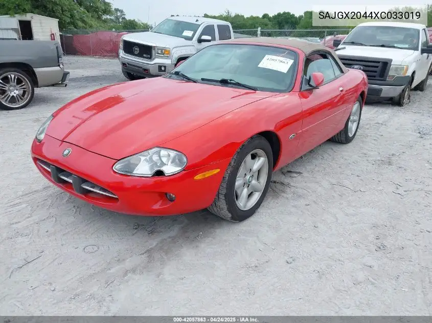 1999 Jaguar Xk8 VIN: SAJGX2044XC033019 Lot: 42057863