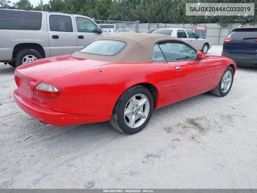 1999 Jaguar Xk8 VIN: SAJGX2044XC033019 Lot: 42057863