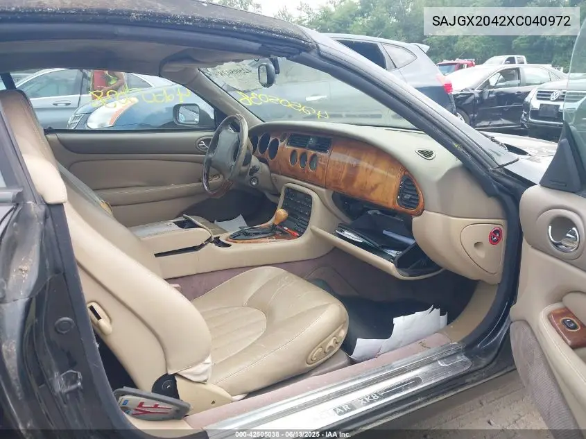 1999 Jaguar Xk8 VIN: SAJGX2042XC040972 Lot: 42505038