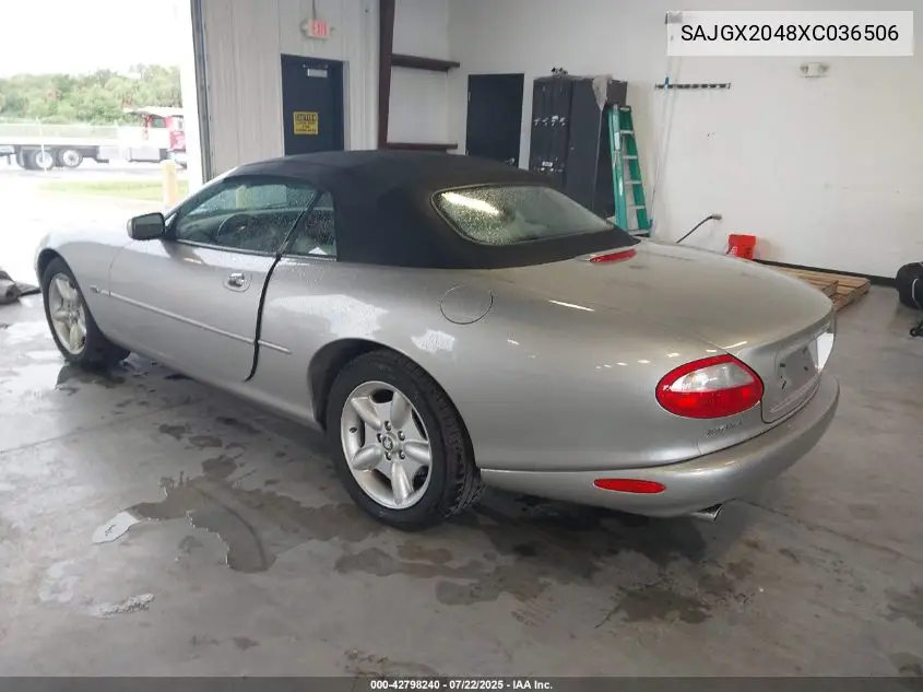 1999 Jaguar Xk8 VIN: SAJGX2048XC036506 Lot: 42798240