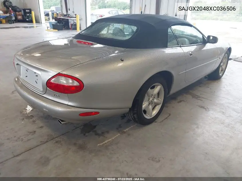 1999 Jaguar Xk8 VIN: SAJGX2048XC036506 Lot: 42798240