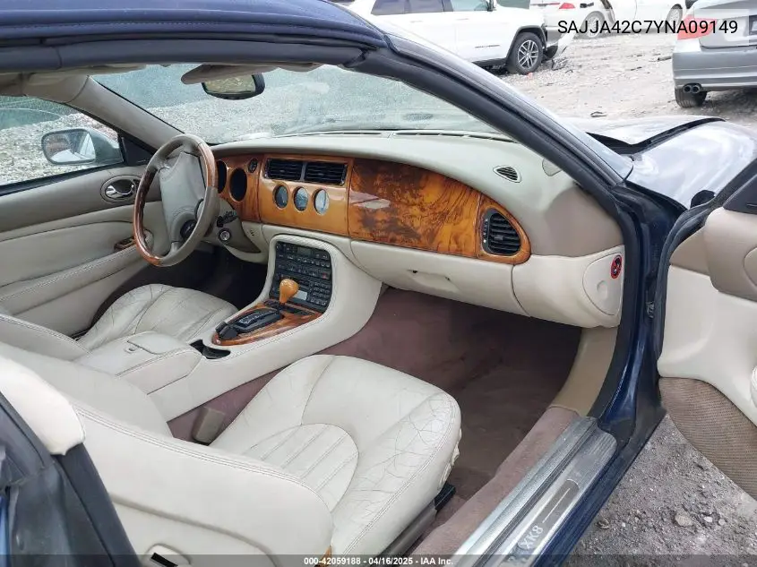 2000 Jaguar Xk8 VIN: SAJJA42C7YNA09149 Lot: 42059188