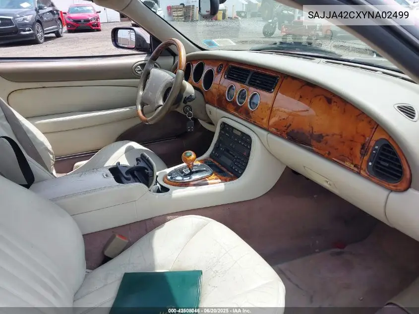 2000 Jaguar Xk8 VIN: SAJJA42CXYNA02499 Lot: 42508046