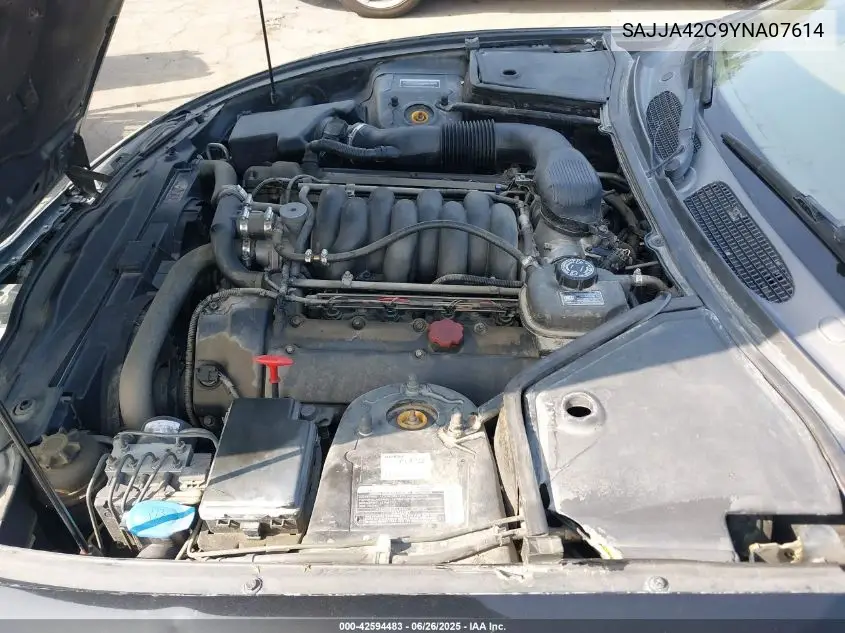 2000 Jaguar Xk8 VIN: SAJJA42C9YNA07614 Lot: 42594483