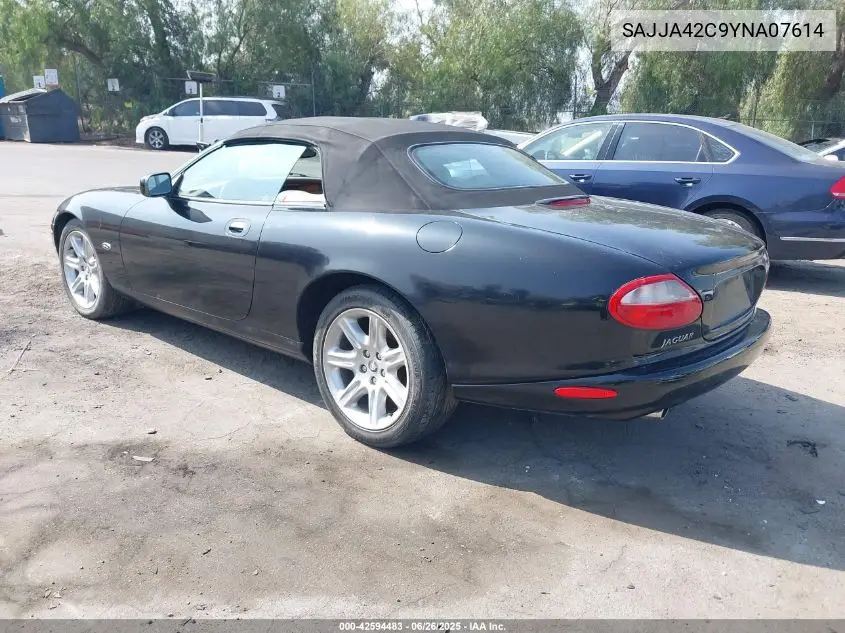 2000 Jaguar Xk8 VIN: SAJJA42C9YNA07614 Lot: 42594483