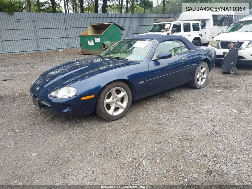 2000 Jaguar Xk8 VIN: SAJJA42C5YNA10364 Lot: 42607178